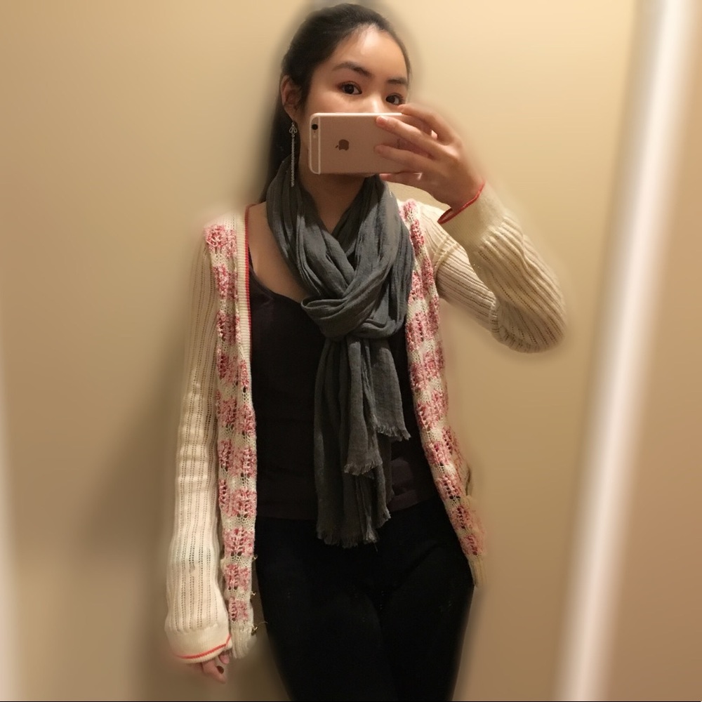Anthropologie sparrow crochet knit baggy cardigan